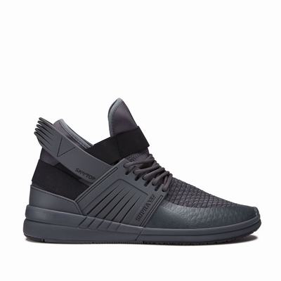 Férfi Supra SKYTOP V Magasszárú Cipő HU081472 Sötét Szürke/Fekete